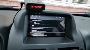 Вариант установки Андройд магнитолы в Almera N16.