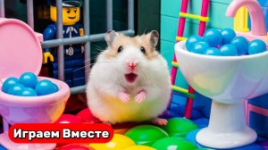 Хомяк сбегает из СЕКРЕТНОЙ ТЮРЬМЫ С ЛОВУШКАМИ ! Видео для детей