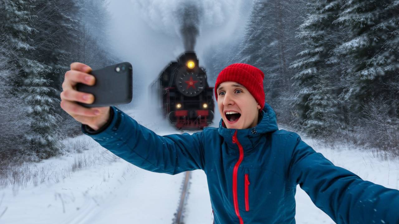 Зимнее путешествие на ретро-поезде "Селигер": Бологое - Осташков смотреть онлайн