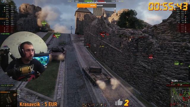 WORLD OF TANKS LESTA,РАК БЕЗ ПРОКАЧКИ,КАК ИГРАЕТЬСЯ РАКУ В ТАНКИ В 2024 ГОДУ №12 смотреть онлайн