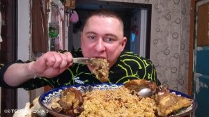 мукбанг/обжор/плов с рёбрышками/