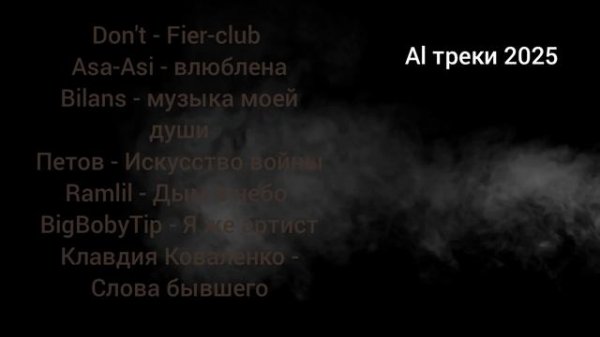 Музыка 2025 подборка (Al)песни.