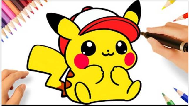 Рисование Пикачу - Простые рисунки - Как рисовать Пикачу смотреть онлайн