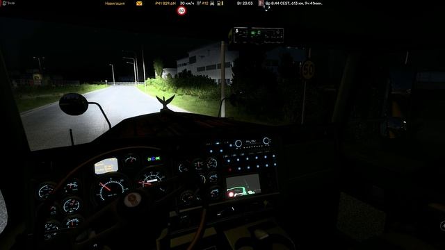 Euro Truck Simulator 2. Kenworth W900.