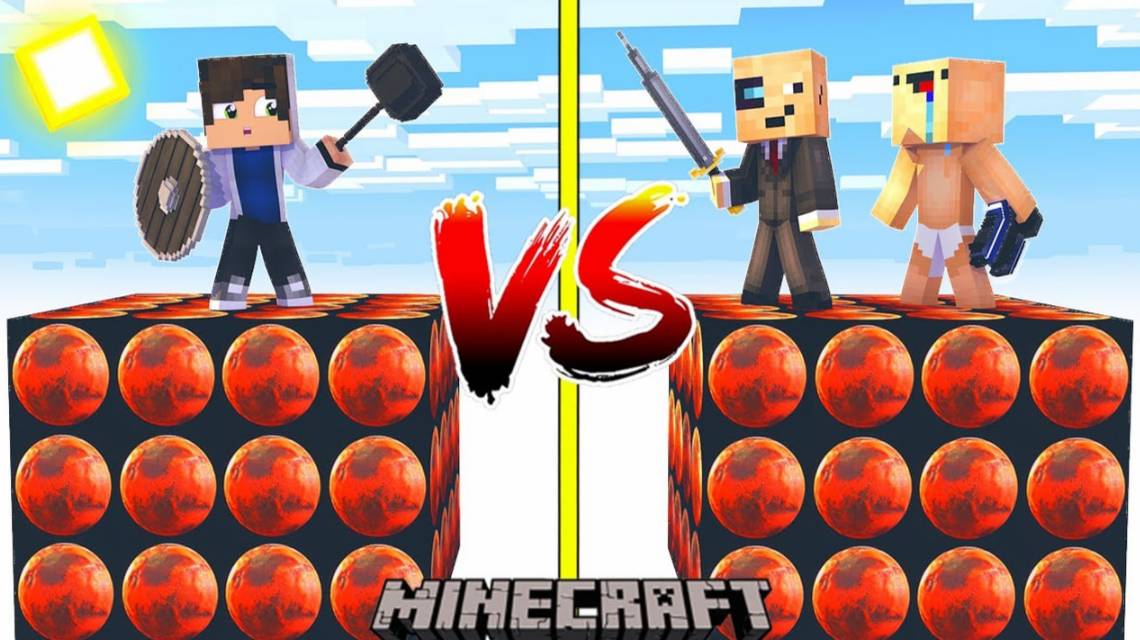 📹 МАРСИАНСКАЯ СУПЕР БИТВА в МАЙНКРАФТ! ЛАКИ БЛОК ОСТРОВА MINECRAFT / ПРО VS ДВУХ НУБОВ В Lucky Bloc смотреть онлайн