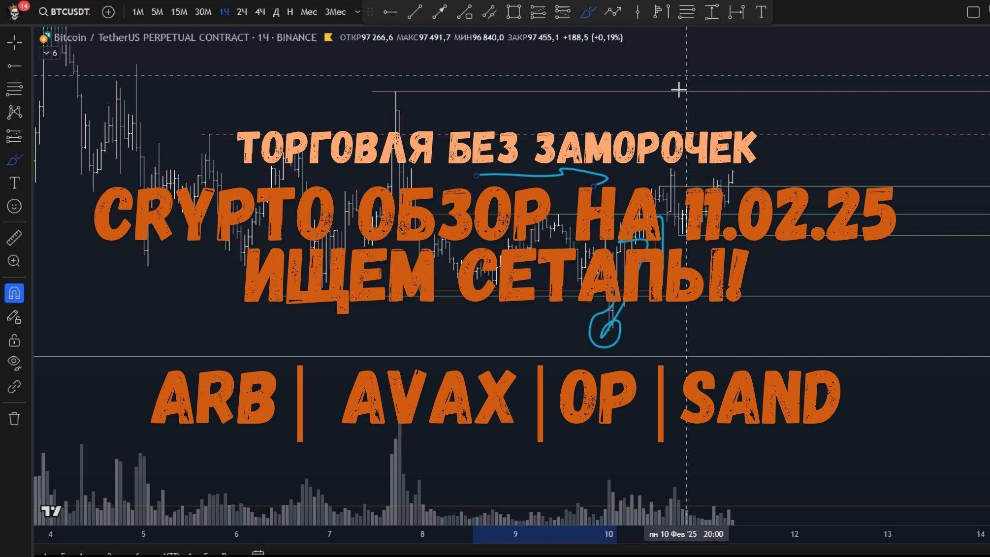 CRYPTO! Утренний обзор на 11.02.25 - покупки ARB, AVAX, OP и SAND! смотреть онлайн