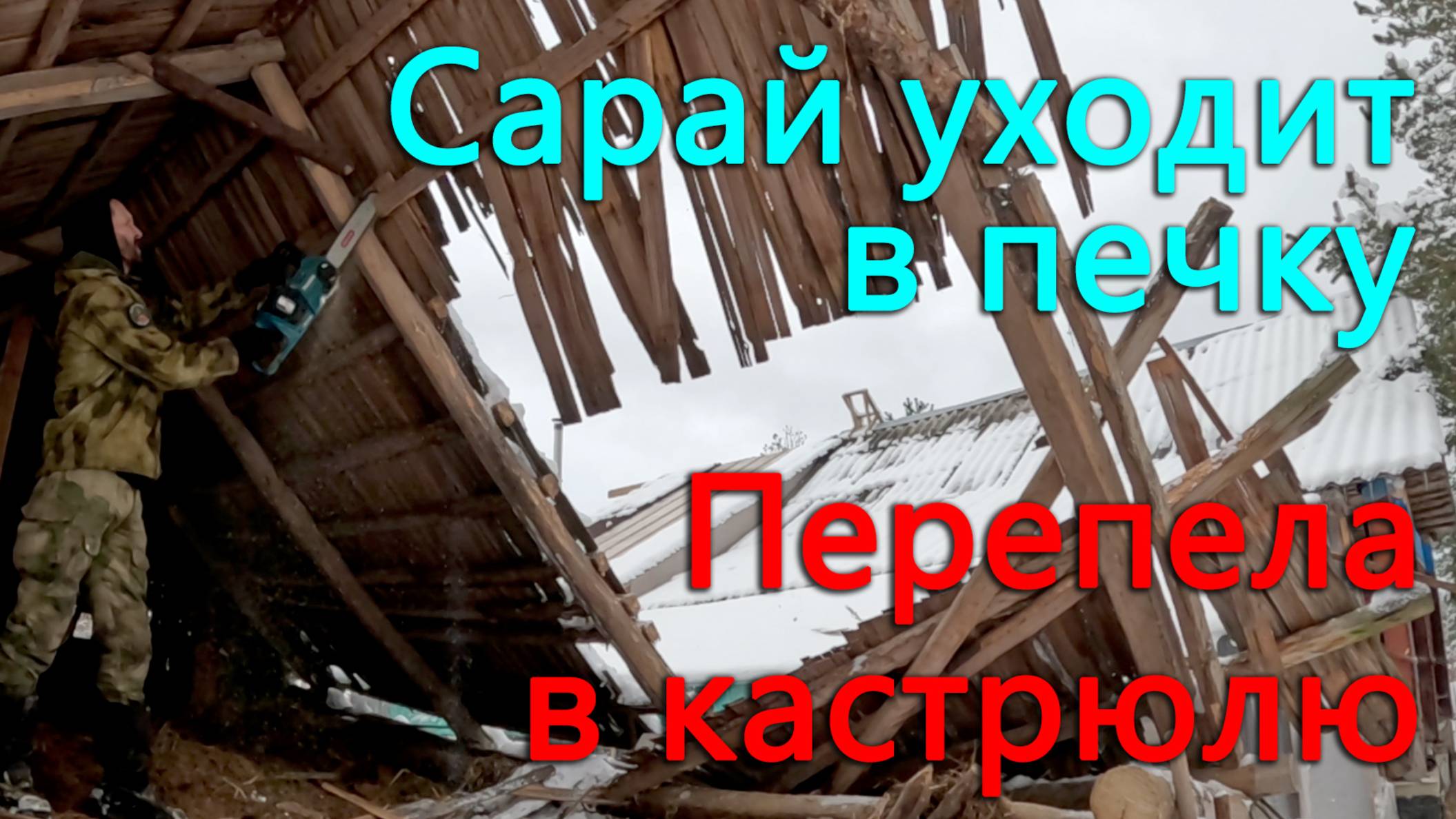 Жизнь в деревне. Едим перепелов, сжигаем сарай. Секрет Ксюшиного пирога. смотреть онлайн