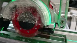 Электрический плиткорез DLT 1600мм, OptiTronic  с АВТОМАТИКОЙ. Первый прямой рез.