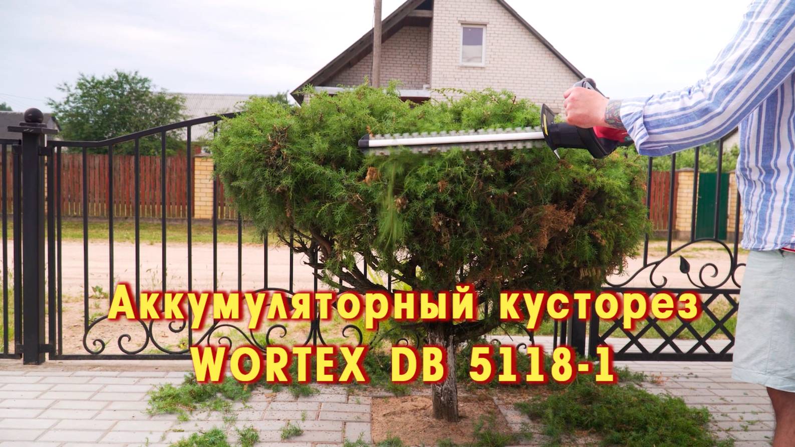 WORTEX DB 5118-1 Аккумуляторный кусторез смотреть онлайн