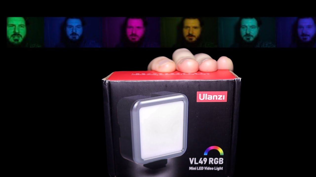 Ulanzi VL49 RGB слабенький накамерный светильник смотреть онлайн