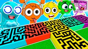 СПРУНКИ ПОТЕРЯЛИСЬ в ОГРОМНЫХ ЛАБИРИНТАХ в МАЙНКРАФТ!