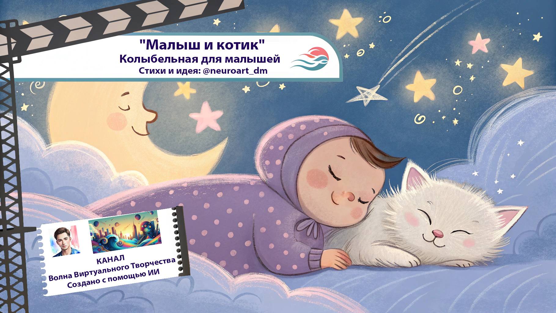 Колыбельная для малышей – "Малыш и котик" 💤 Спокойная детская песня про котика | SUNO AI смотреть онлайн