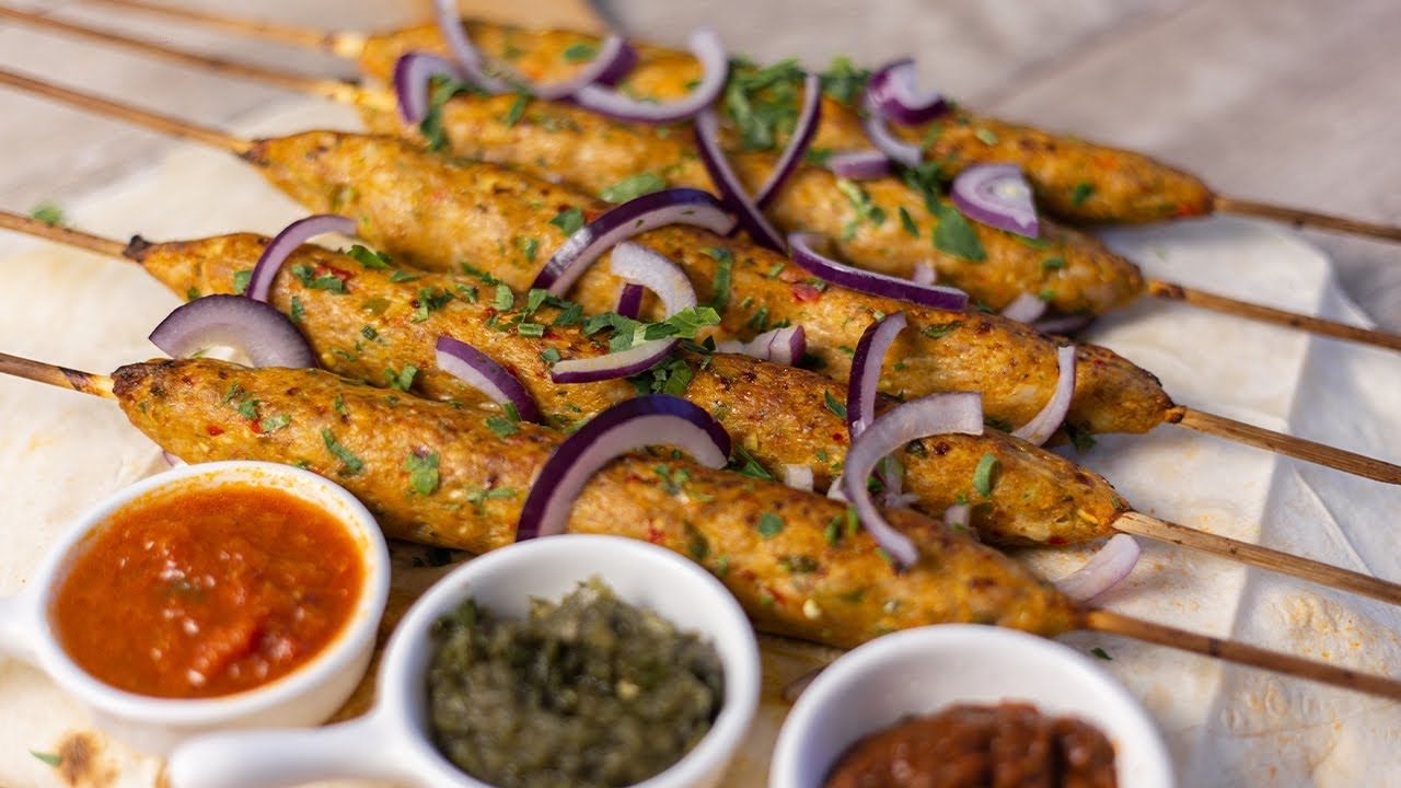 Домашний кебаб в духовке - и мангал не нужен! Вкуснейший кебаб! люля кебаб. смотреть онлайн