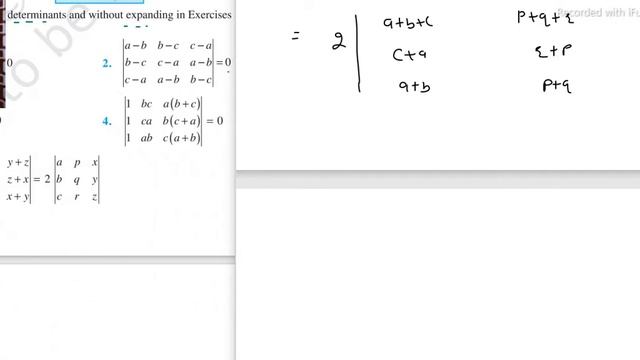 CLASS 12 CH 4 DETERMINANT EX 4.2 PROPERTIES OF DETERMINANTS PART 2 смотреть онлайн