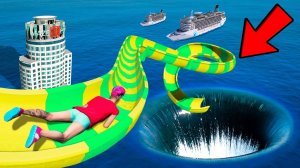 Экстремальные Водные горки в ГТА 5! (GTA 5 Online)