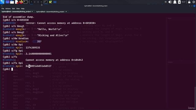 14 Writing our second 64Bit Assembly Program 2. Analyzing Output with GDB and creating makefile смотреть онлайн