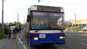 Троллейбус Ярославля Тролза-5275.03 «Оптима» борт. №39 маршрут 4 на остановке "ТРЦ "РИО"