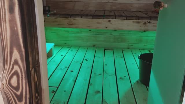 Бюджетная электрика в бане. Подсветка светодиодами. смотреть онлайн