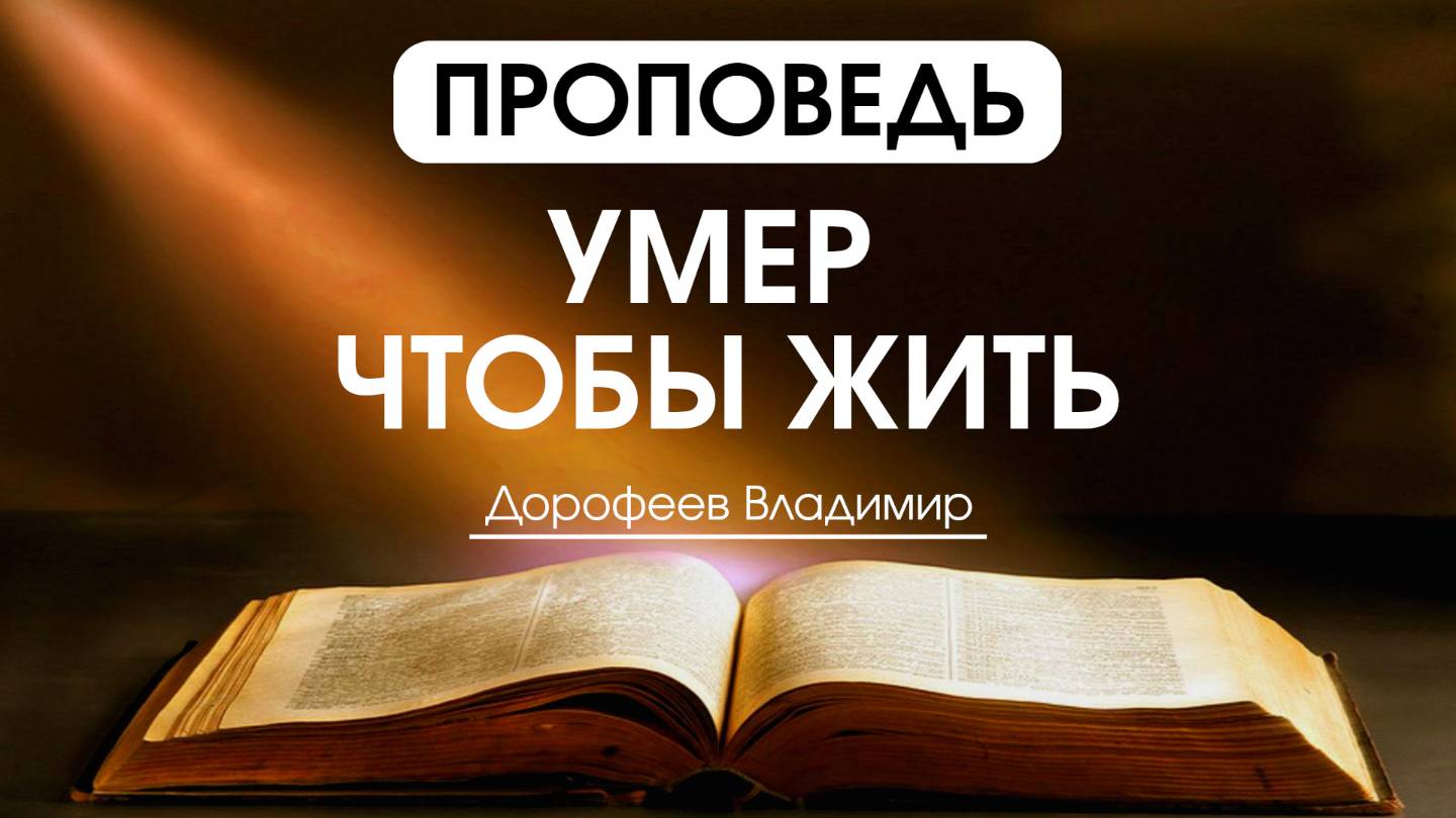 Умер, чтобы жить | Проповедь | Владимир Дорофеев | 11.02.2025 смотреть онлайн