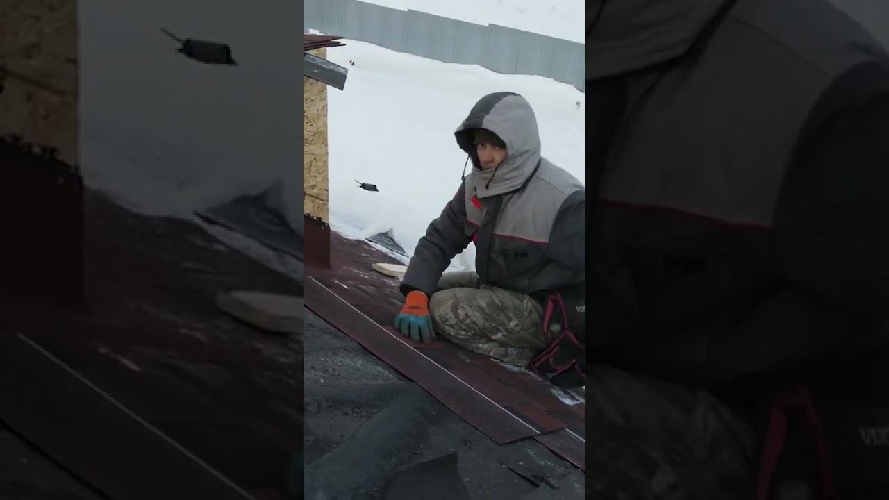 Строим вальмовую крышу с применением битумной черепицы Деке смотреть онлайн