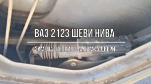 ВАЗ 2123 Chevrolet Niva. Замена эл.привода (актуатора) замка двери