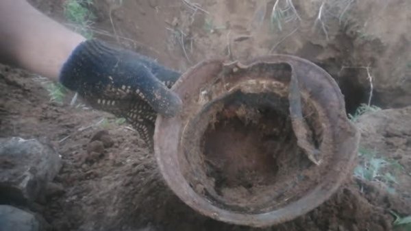 Раскопки немецкого пулеметного окопа Сталинград