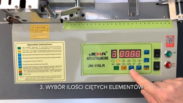 Automatyczne urządzenie do cięcia taśmy prosto na zimno i na gorąco JEMA JM-110LR смотреть онлайн