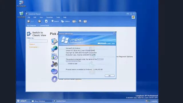 Windows XP (Longhorn Edition) смотреть онлайн