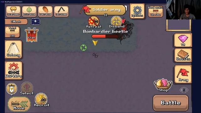 Capturing Bombardier Beetle with a Full Army? - Pocket Ants смотреть онлайн