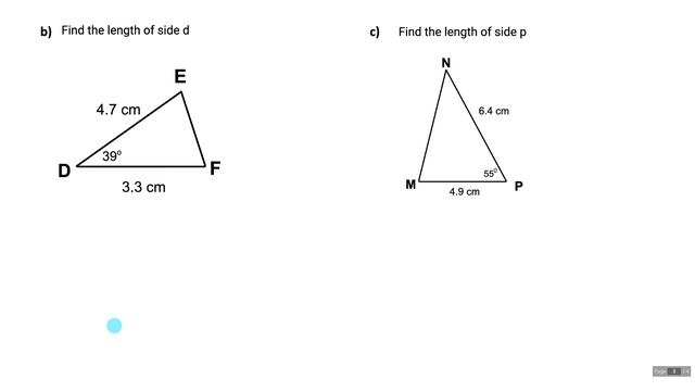 Cosine Law | grade 10 math | jensenmath.ca смотреть онлайн