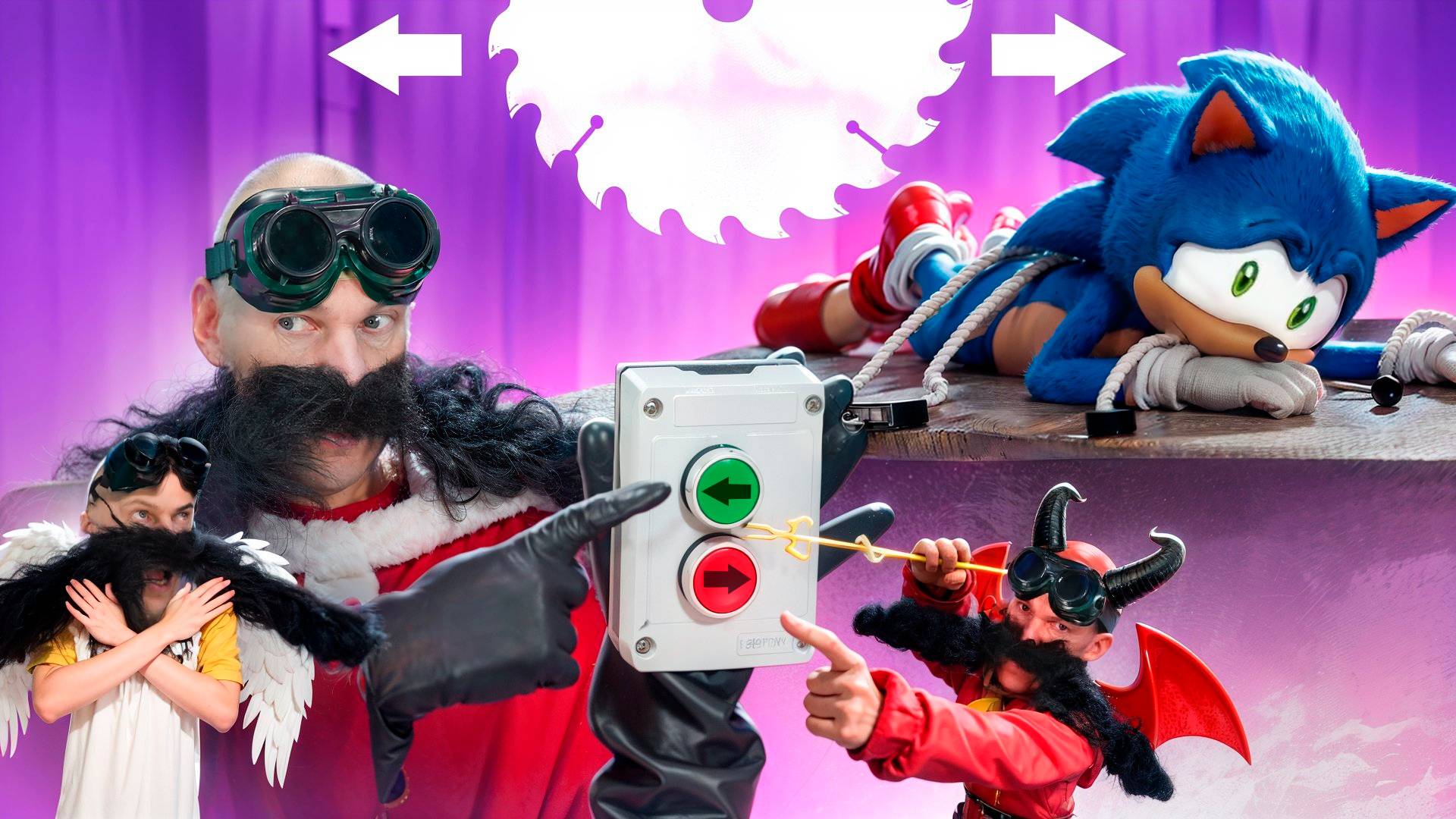 Angel vs Demon! Evil Robotnik Sonic vs. Good Robotnik Sonic! смотреть онлайн