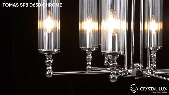 ЛЮСТРА TOMAS SP8 D650 CHROME | CRYSTAL LUX смотреть онлайн