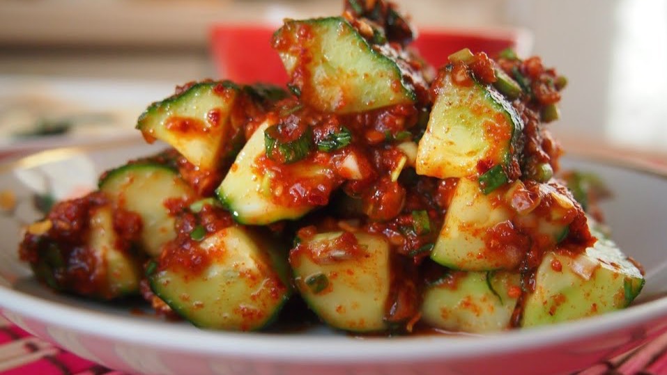 Традиционная корейская кухня: кимчи из огурцов или ои кимчи (오이김치)