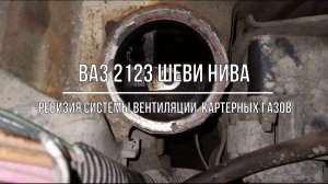 ВАЗ 2123 Chevrolet Niva. Обслуживание системы вентиляции картерных газов