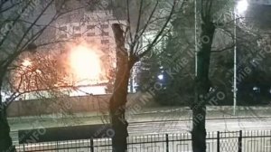 Прилет Искандера по киеву