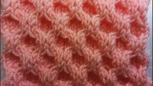 Узор спицами "Соты"