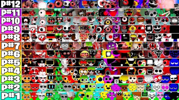 Sprunki Phases 1-12 Together Новый мод - Incredibox Sprunki Together - Все в одном