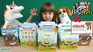 ЧЕЛЛЕНДЖ Хэппи Мил Вся правда о медведях VS Джуниор Обед Feisty Pets