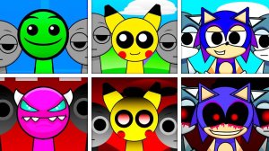 Sprunki Dash VS Sprunki Pokemon VS Sprunki Sonic - Моды Incredibox Sprunki