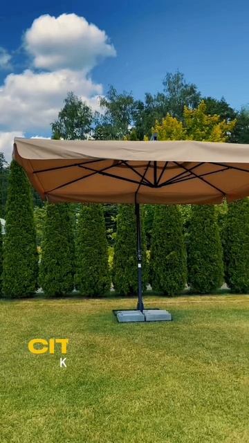 Уличный зонт на боковой опоре 4х4 LUNA смотреть онлайн