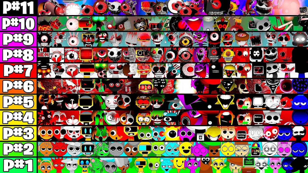 Sprunki Фазы 1–11 «Все в одном» — Incredibox Sprunki Together All смотреть онлайн
