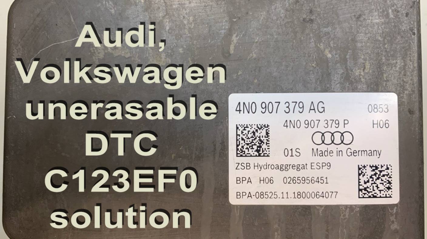 Ремонт блока ABS с ошибкой C123EF0 Brake Booster Failure