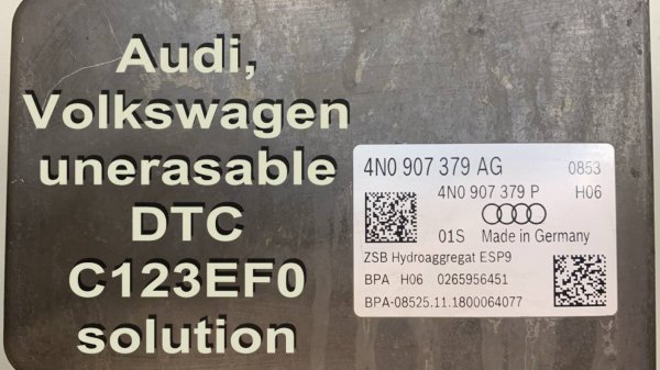Ремонт блока ABS с ошибкой C123EF0 Brake Booster Failure