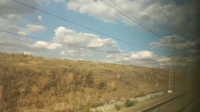 Ростовская область из окна поезда Санкт-Петербург - Анапа смотреть онлайн