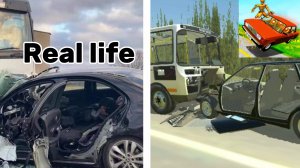 Аварии на реальных событиях в ВАЗ краш тест симулятор 2 #4