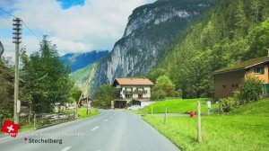 Осеннее вождение в Швейцарии🇨🇭Захватывающий вид на швейцарские горы!