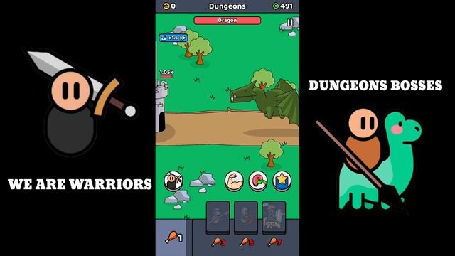 We are Warriors || Dungeons Bosses Level 2-9, 2-10, 3-1, 3-2 смотреть онлайн