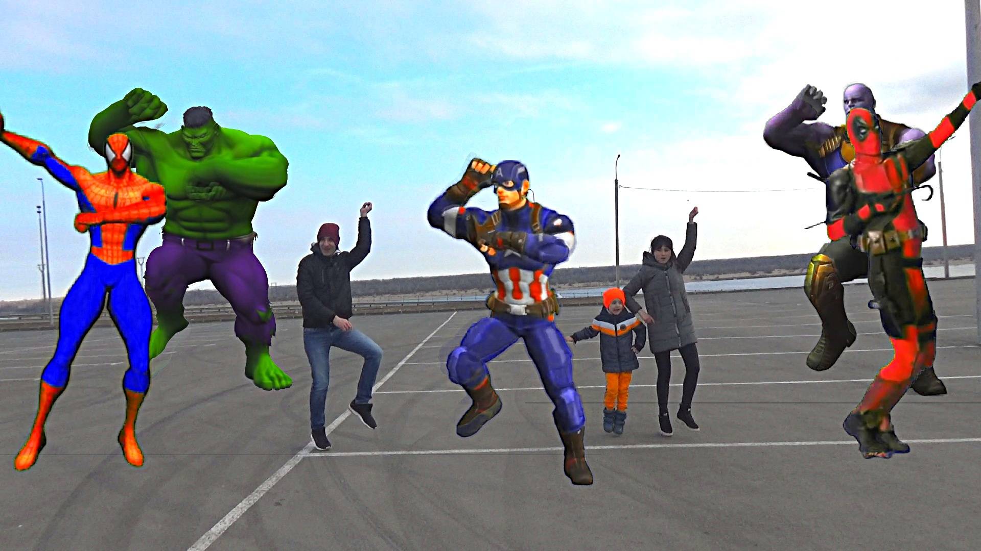 Супергерои оживают из раскраски Танцы с супергероями смотреть онлайн