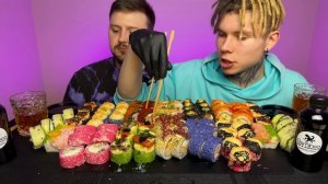 Mukbang 100 Rolls 🍣 In Honor of a MILLION Subscribers ❤️